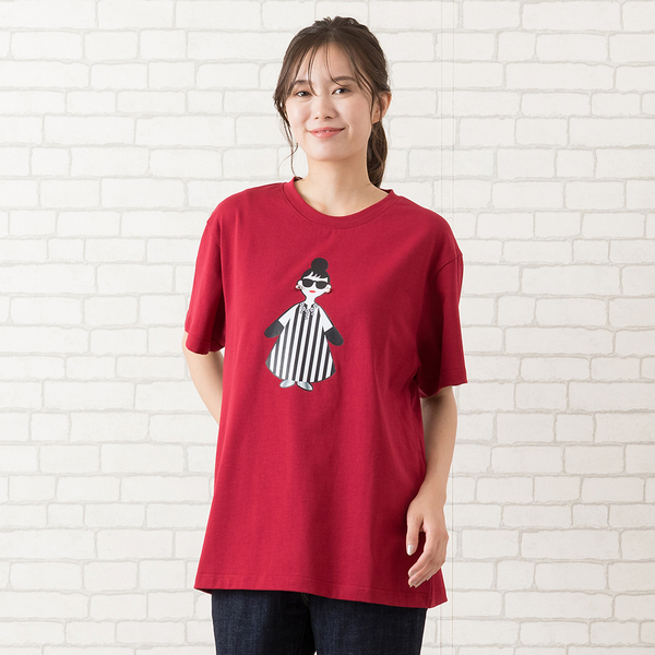 【手洗いOK・綿100％・ＨＡＰＰＹ　ＦＡＣＥ】エマちゃんプリントＴシャツ 手洗いOK・綿100％・HAPPY FACE】エマちゃんプリントT