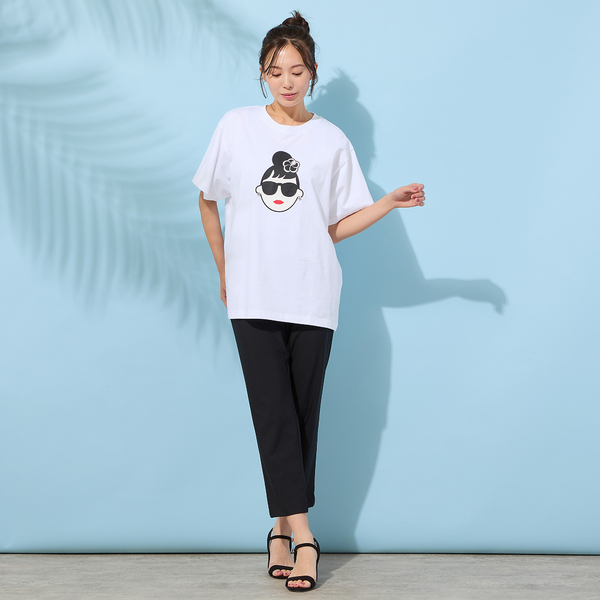 手洗いOK・綿100％・HAPPY FACEコラボ】エマちゃんTシャツ