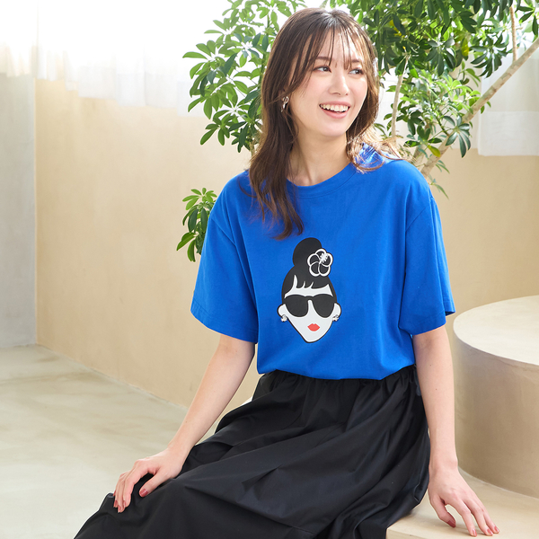 手洗いOK・綿100％・HAPPY FACEコラボ】エマちゃんTシャツ