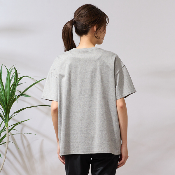 【手洗いOK・接触冷感・綿100％】エンボス加工ロゴカットソー 手洗いOK・接触冷感・綿100％】エンボス加工ロゴカットソー