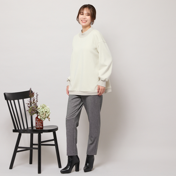手洗いOK・セットアップ対応】裏起毛ハイネックトップ | レディース
