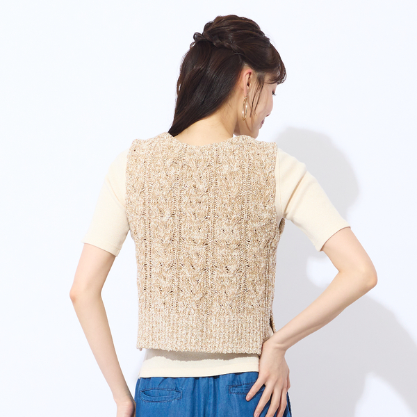 洗える】メランジニットベスト | レディースファッション【JUNIOR