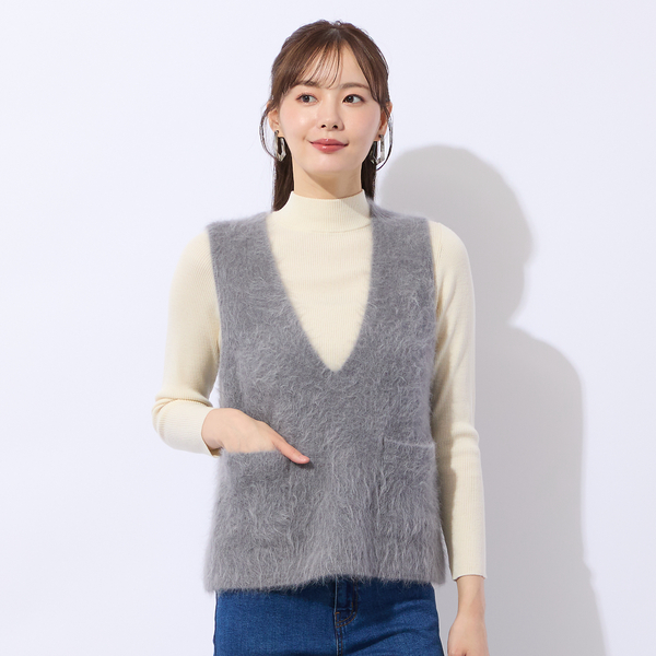 シャギーニットベスト | レディースファッション【JUNIOR Online Shop】