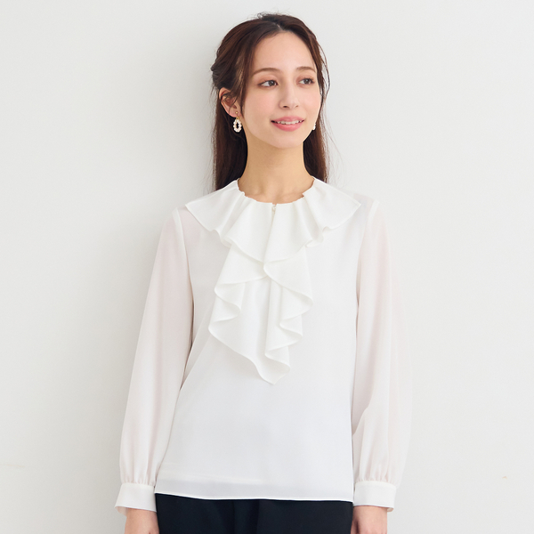 フリル衿ブラウス | レディースファッション【JUNIOR Online Shop】