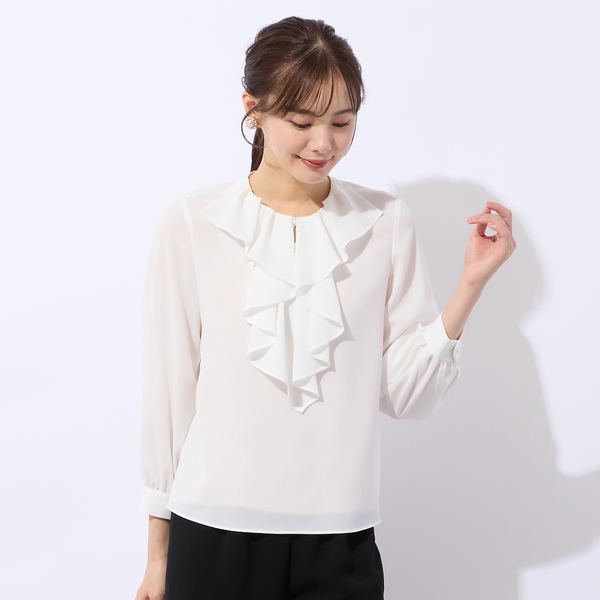 フリル衿ブラウス | レディースファッション【JUNIOR Online Shop】