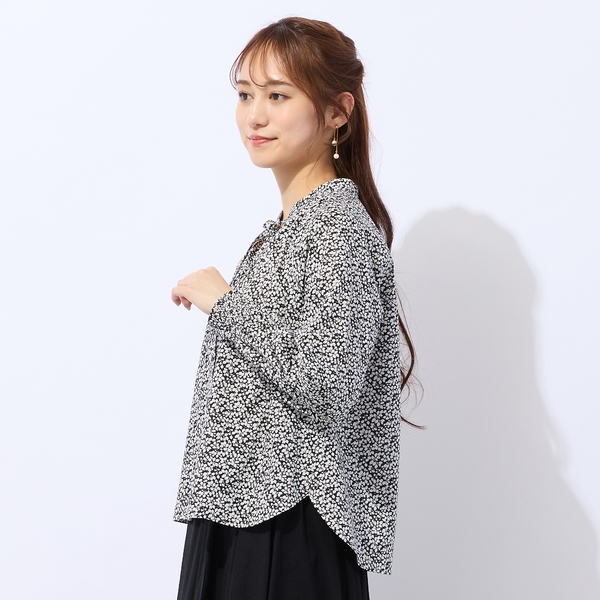 89 一着限定　完成品　リバティプリシラ×ストロベリーシーフブラウスハンドメイド 89 一着限定 完成品 リバティプリシラ×ストロベリーシーフブラウス