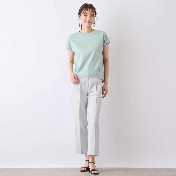 S・Mサイズ】ウォッシャブルオックスセンタープレスパンツ