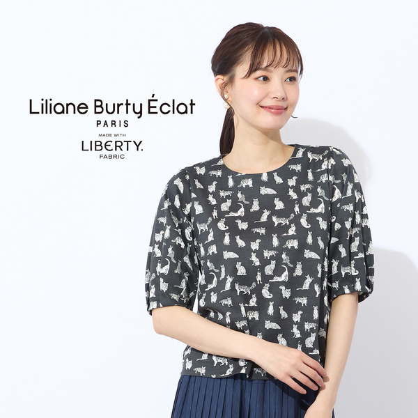 Liliane Burtyリリアンビューティー新品花柄チュニック 3L綿100 Liliane Burtyリリアンビューティー新品花柄チュニック 3L綿100