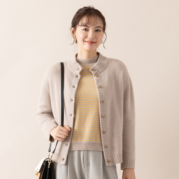 アンサンブル対応/S・Mサイズ】カシミヤ12GGカーディガン | レディース