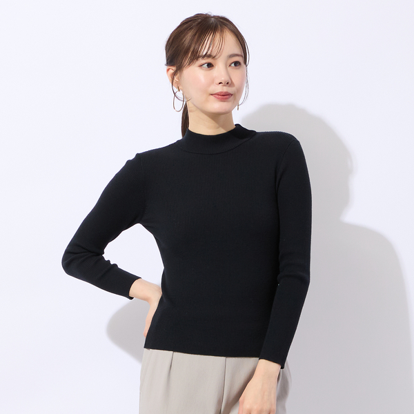 洗える】ハイネックリブニット | レディースファッション【JUNIOR