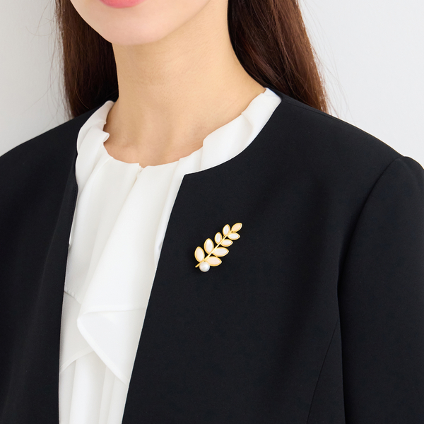 WEB先行販売/一部店舗・オンラインショップ限定】リーフブローチ