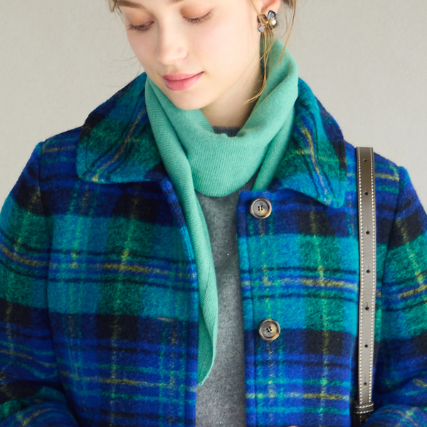 無地カシミヤニットストール | レディースファッション【JUNIOR Online