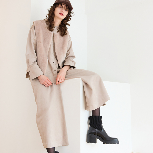 R-ISM人気アイテム】フェイクムートンジレ | レディースファッション