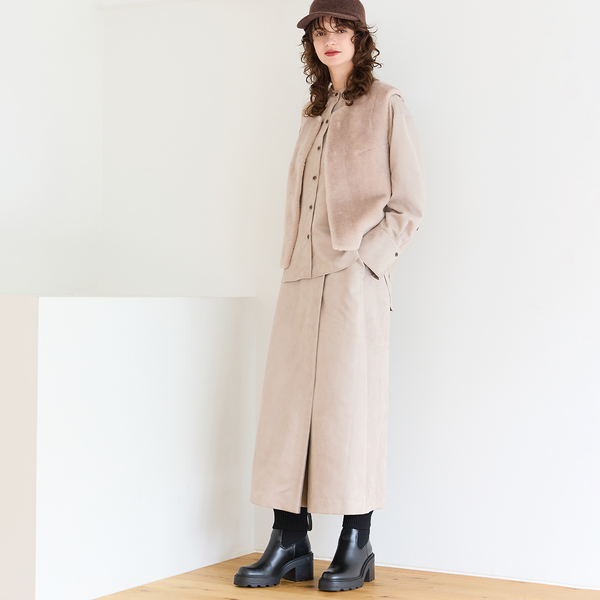 R-ISM人気アイテム】フェイクムートンジレ | レディースファッション