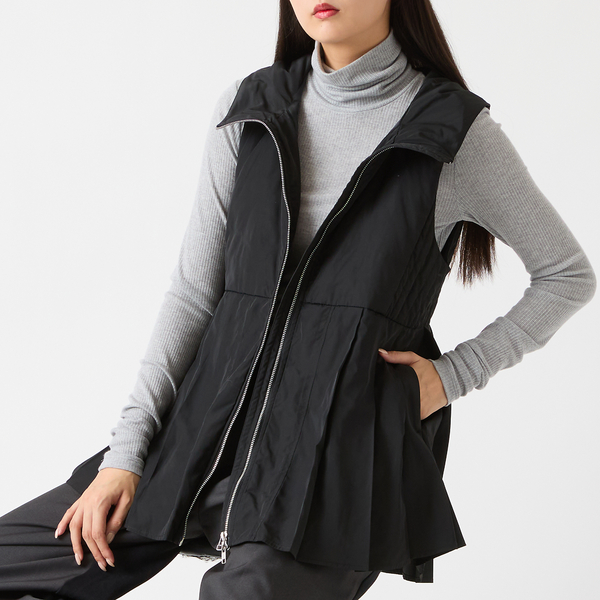 限定ITEM】プリーツダウンベスト | レディースファッション【JUNIOR