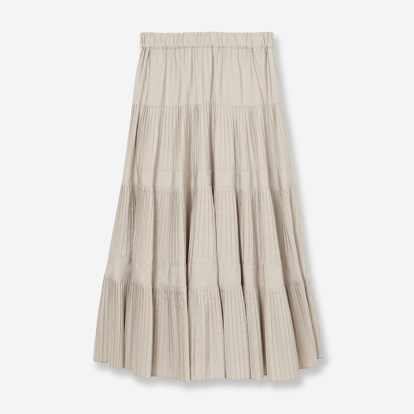 新色登場】3段プリーツスカート | レディースファッション【JUNIOR