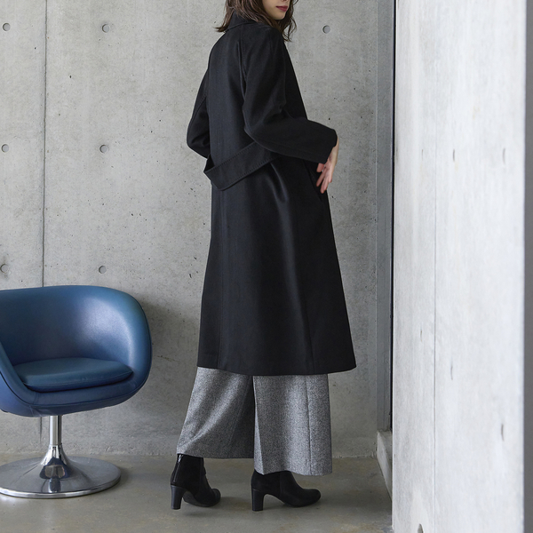 R-ISM名品アイテム】カシミア100％ロングコート | レディース