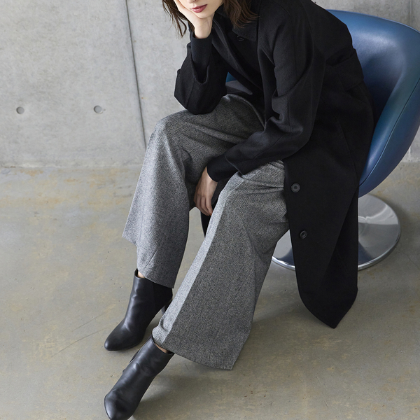 R-ISM名品アイテム】カシミア100％ロングコート | レディース