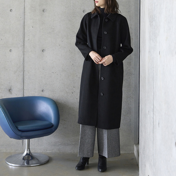 R-ISM名品アイテム】カシミア100％ロングコート | レディース