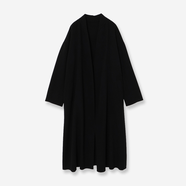 カシミヤブレンド】リバーロングコート | レディースファッション