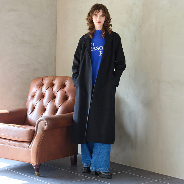 名品アイテム・カシミヤ100％】ロングコート | レディースファッション