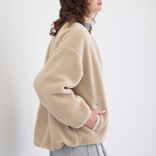 限定ITEM】タフタ×ボアジャケット | レディースファッション【JUNIOR