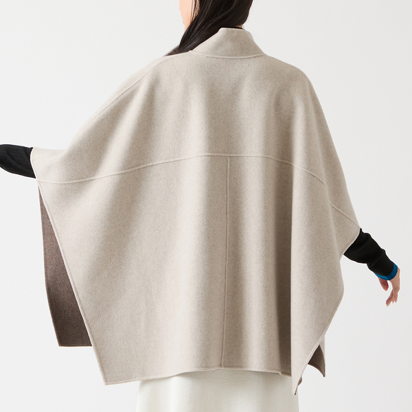 リバーシブル】リバーポンチョジャケット | レディースファッション