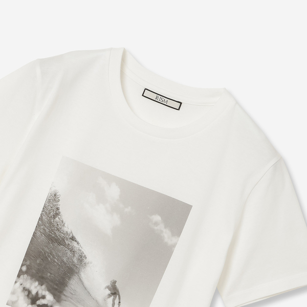 人気アイテム・全3色・洗える】フォトプリントTシャツ（SURF