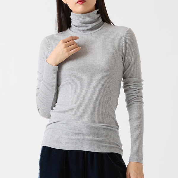 カシミヤブレンド・洗える】タートルカットソー | レディース