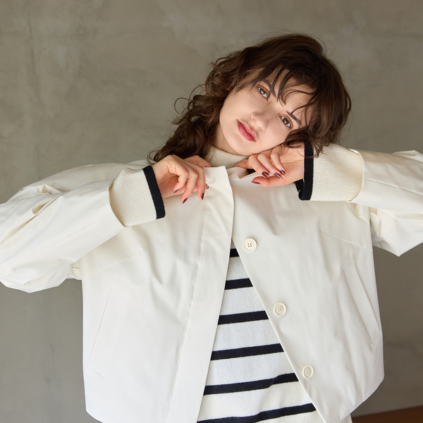 カシミヤ100％】タートルネックボーダーニット | レディース