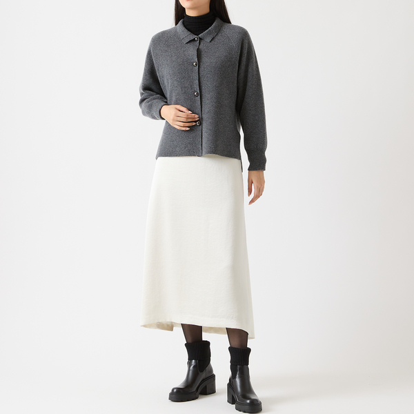 カシミヤブレンド30％】接結ニットジャケット | レディース