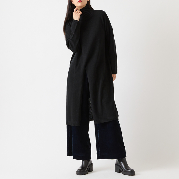 【美品】　Noble ノーブル　ナロータイトスリットニットワンピース Noble（ノーブル）の「《追加》ナロータイトスリットニットワンピース