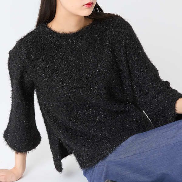 着映えアイテム・洗える】ラメニットプルオーバー | レディース