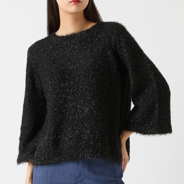 着映えアイテム・洗える】ラメニットプルオーバー | レディース