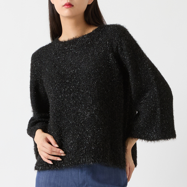 新品・64,900円・訳☆MORABITO SPELL/黒ラメニットプルオーバー 新品・64,900円・訳☆MORABITO SPELL/黒ラメニットプルオーバー 新品