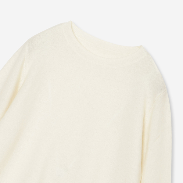 全6色】カシミヤ100％クルーネックニット | レディースファッション