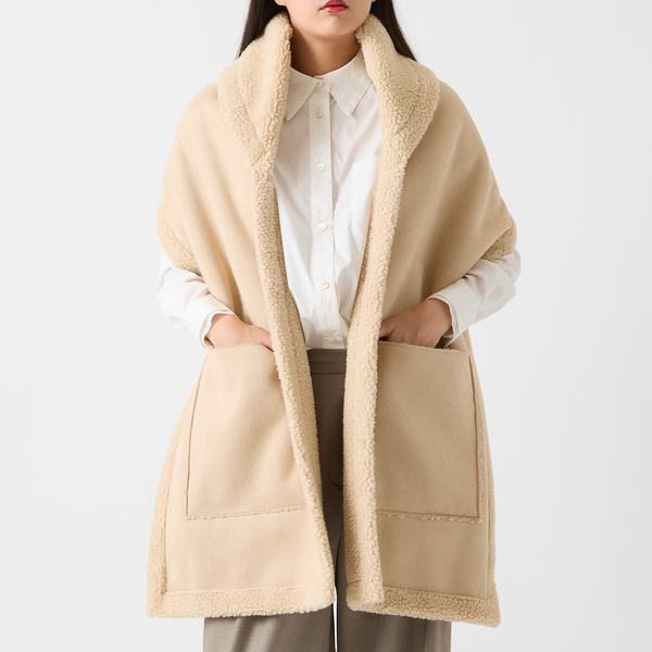 限定ITEM】リバーシブルムートン風スヌード | レディースファッション