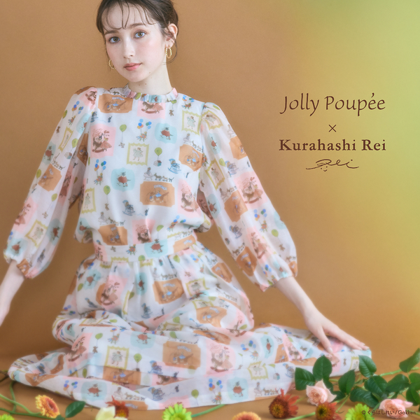 ジョリープッペ（Jolly Poupee）/【くらはしれいコラボ】MIXPTボリュームスリーブブラウス くらはしれいコラボ】MIXPTボリュームスリーブブラウス | レディース