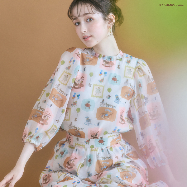 くらはしれいコラボ】MIXPTボリュームスリーブブラウス | レディース