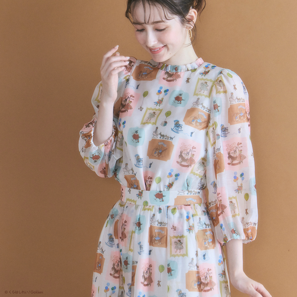 くらはしれいコラボ】MIXPTボリュームスリーブブラウス | レディース