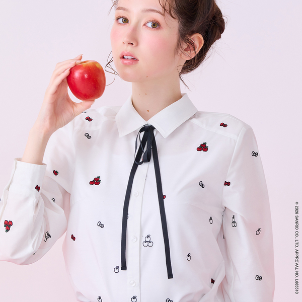 HELLO KITTY】 ハローキティ コラボ刺繍ブラウス | レディース