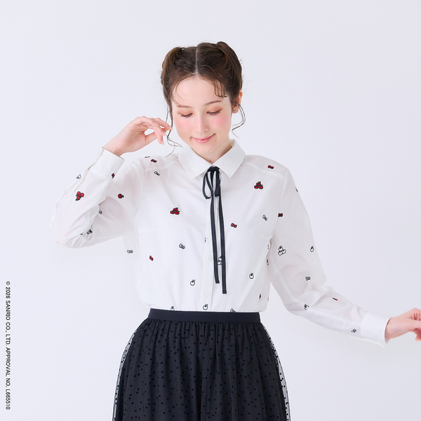 HELLO KITTY】 ハローキティ コラボ刺繍ブラウス | レディース