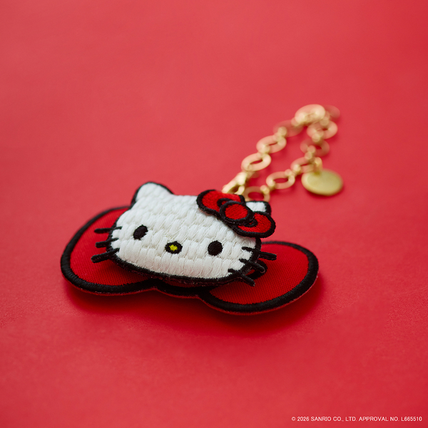 HELLO KITTY】ハローキティ コラボ刺繍チャーム | レディース
