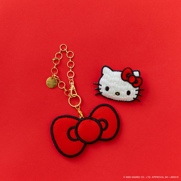 HELLO KITTY】ハローキティ コラボ刺繍チャーム | レディース
