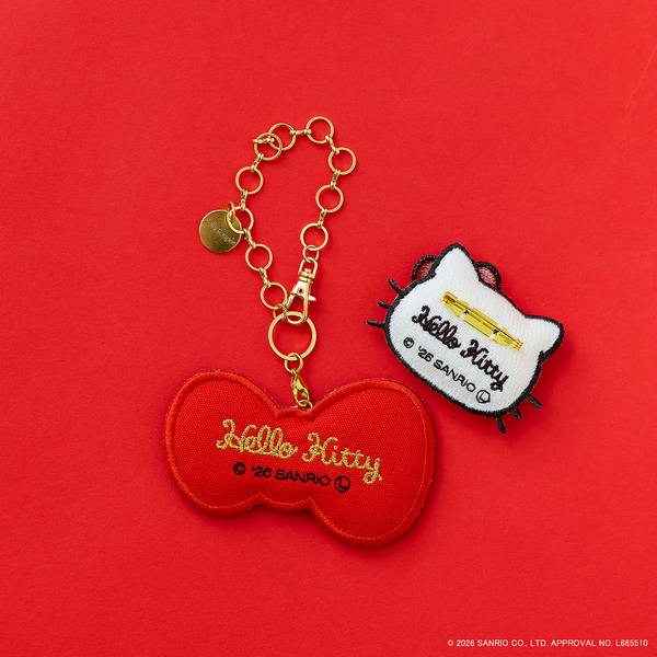 HELLO KITTY】ハローキティ コラボ刺繍チャーム | レディース