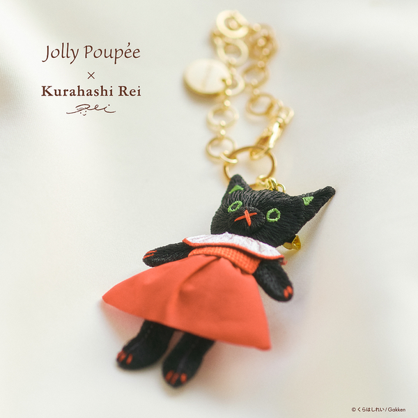 美品　jolly poupee ジョリープッぺ　猫　ブラックハンドバッグ ジョリープッペ Jolly Poupee ねこバッグ （ブラック） -靴