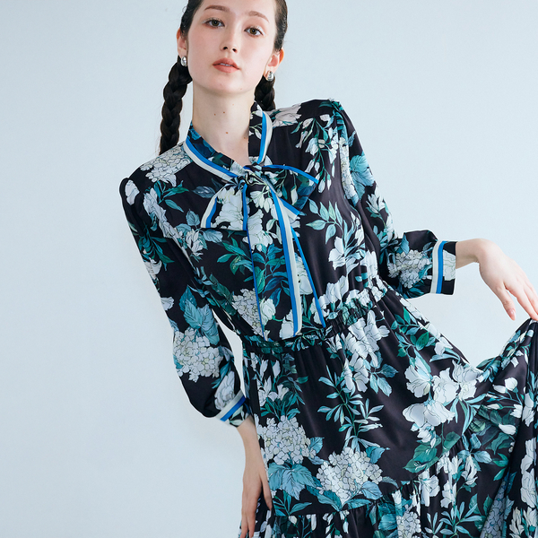 アジサイプリントワンピース | レディースファッション【JUNIOR Online