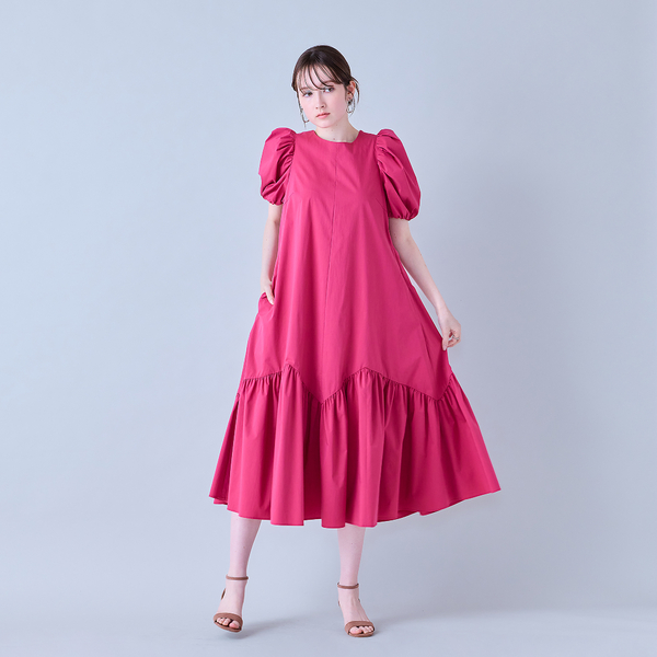 美品.定価2.7万☆カデュネ 洗える バックリボン フレアワンピース Aライン バックリボンフレアワンピース | レディースファッション【JUNIOR