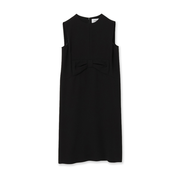 アンミヌ◯ビッグリボンワンピース◯ブラック ◉新品◉unminou アンミヌ ビッグリボンシャツドレス ワンピース