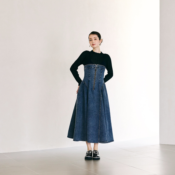 デニムドッキングワンピース | レディースファッション【JUNIOR Online